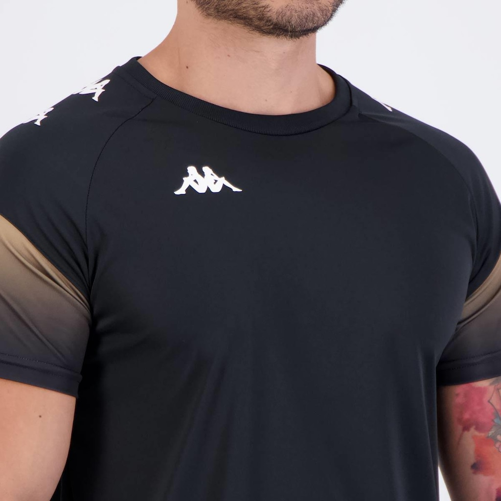 Imagem 5 do produto Camiseta Kappa Bearr Preta e Dourada