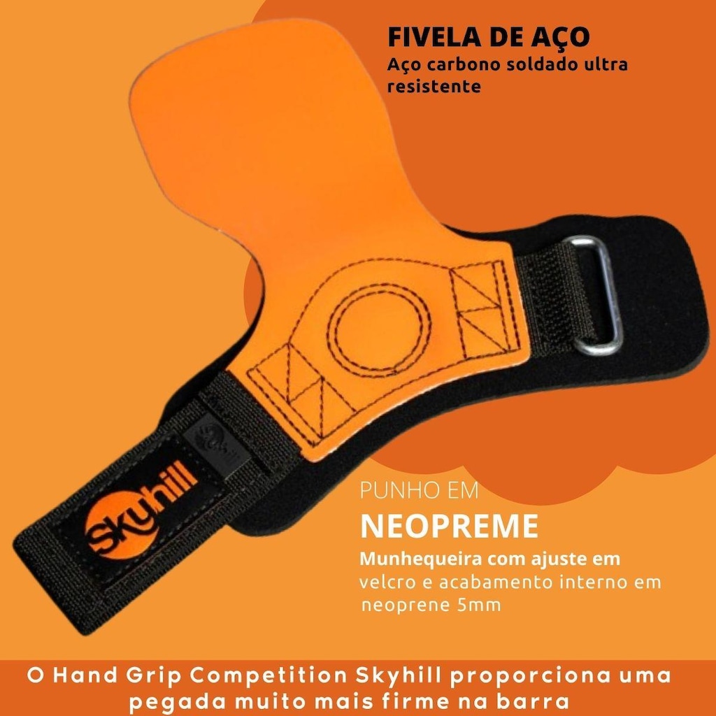 Imagem 3 do produto Luva Hand Grip Skyhill Competition com Corda