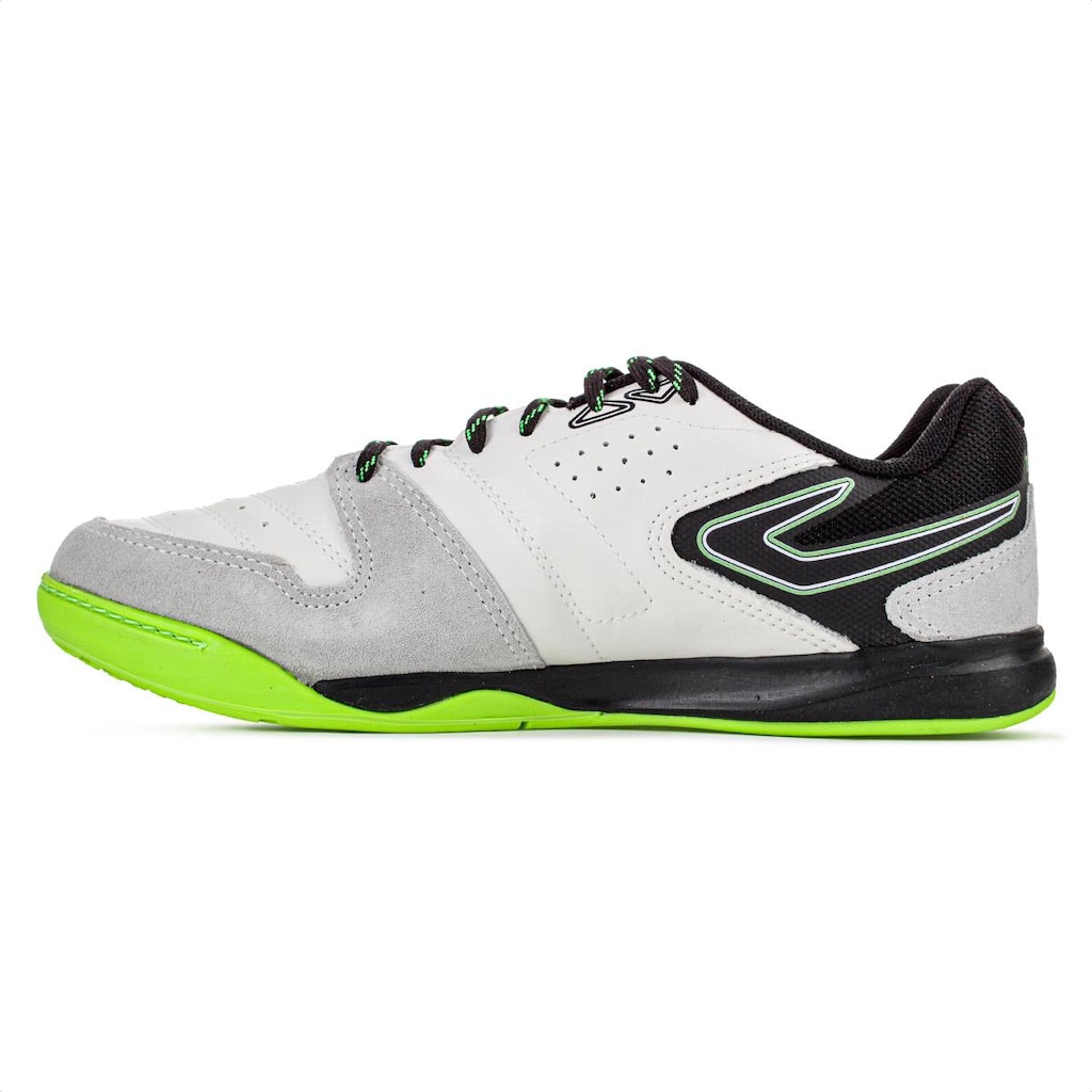 Imagem 2 do produto Chuteira Topper Futsal Dominator Club V Branco Preto e Verde - Masculino