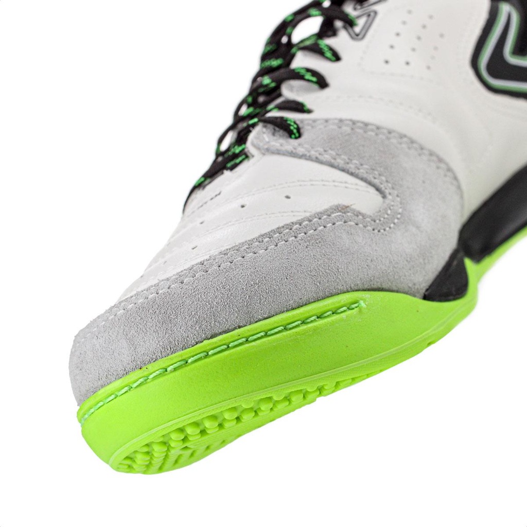 Imagem 3 do produto Chuteira Topper Futsal Dominator Club V Branco Preto e Verde - Masculino