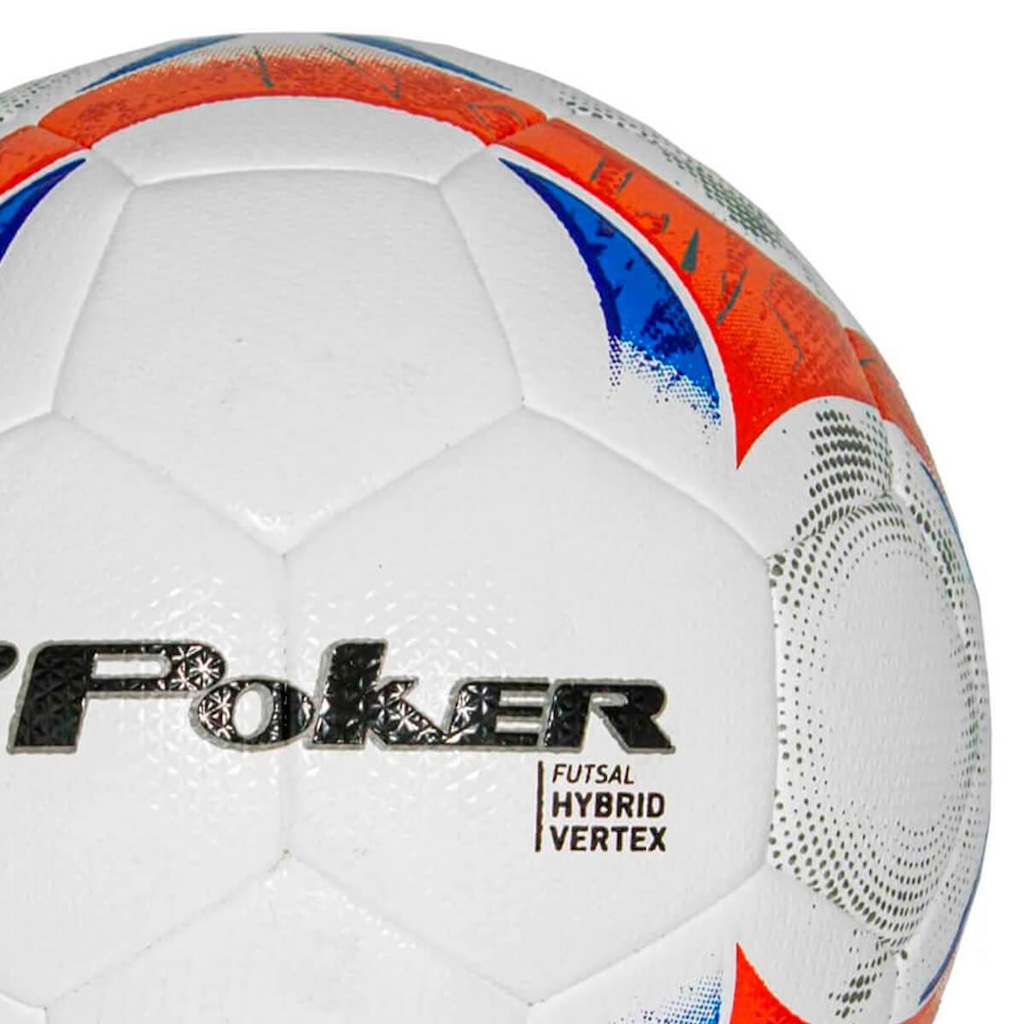Imagem 3 do produto Bola de Futsal Profissional 32 Gomos Hybrid Vertex Poker