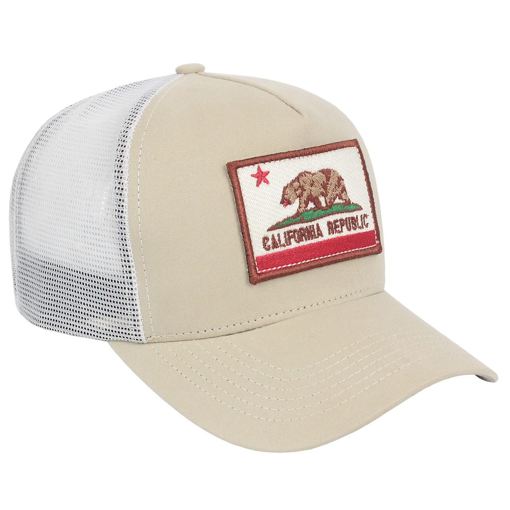 Imagem 3 do produto Boné Aba Curva Surf Alive Trucker California Republic Patch - Snapback - Adulto