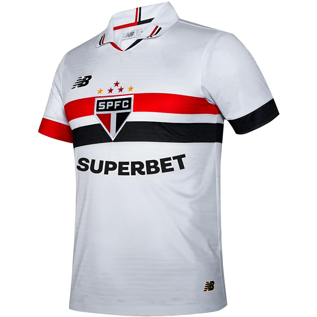 Imagem 2 do produto Camiseta New Balance São Paulo Torcedor C/P Home 24 - Masculina