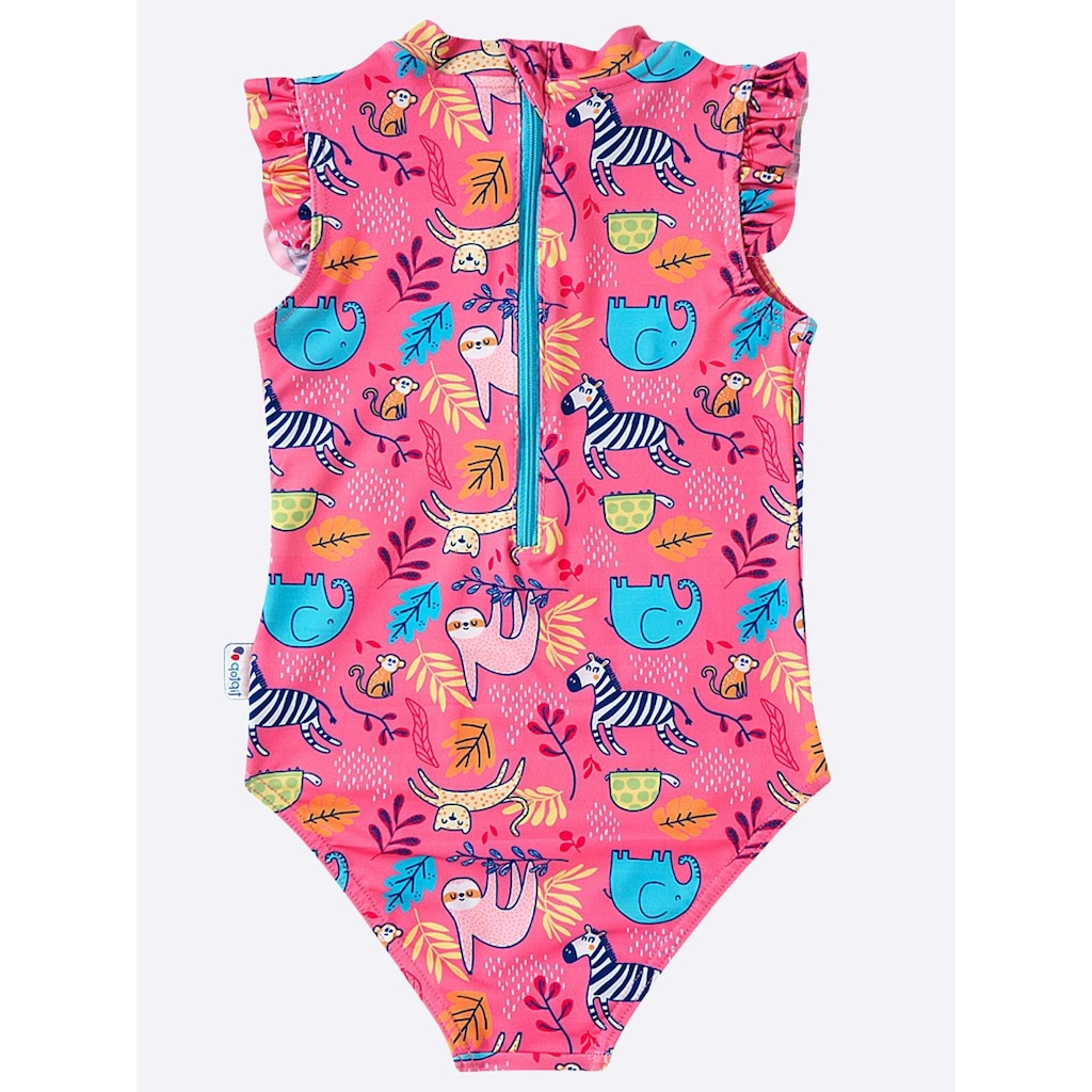 Imagem 2 do produto Maiô Praia Safari Rosa Kids Tip Top Infantil