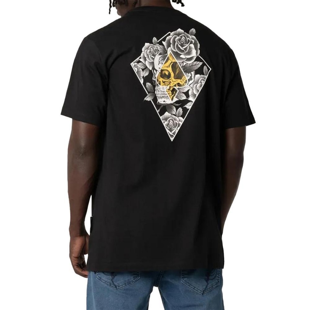 Imagem 2 do produto Camiseta Mcd Caveira Rosas Oversized - Masculina