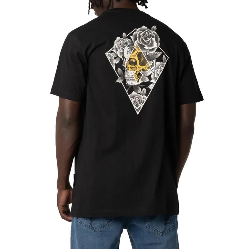Imagem 2 do produto Camiseta Mcd Caveira Rosas - Masculina