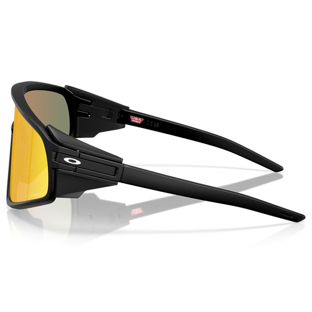Imagem 2 do produto Óculos de Sol Unissex Oakley Latch Panel Matte Black Prizm Ruby