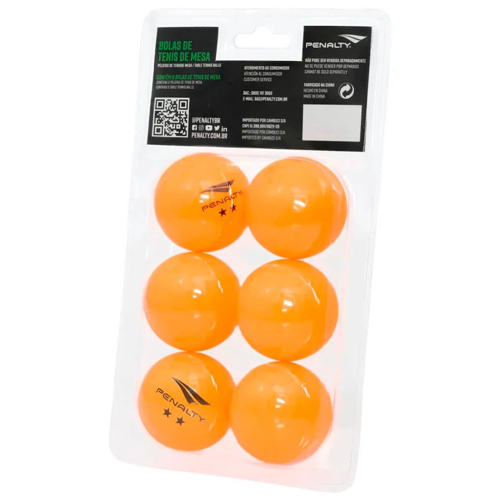 Imagem 3 do produto Bola de Tênis de Mesa Penalty Xxiii - 6 Unidades