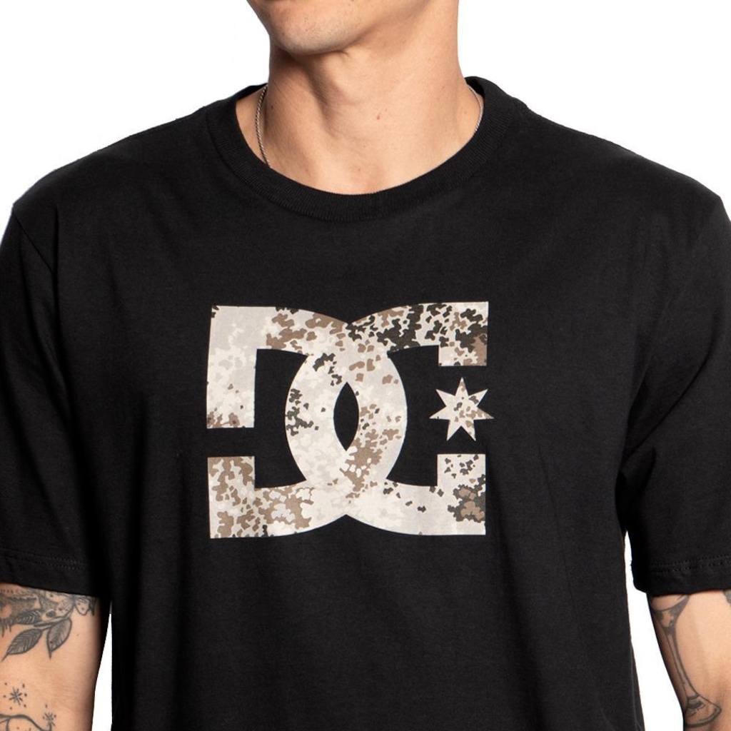 Imagem 3 do produto Camiseta Dc Shoes New Camo Star Fill Plus Size Sm25 - Masculina