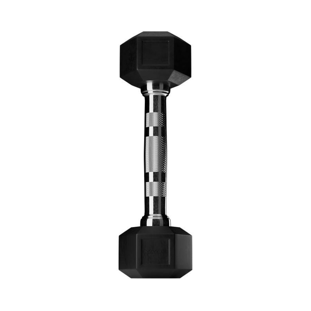 Imagem 3 do produto Halter Sextavado Rubber Kikos Pro 8Kg