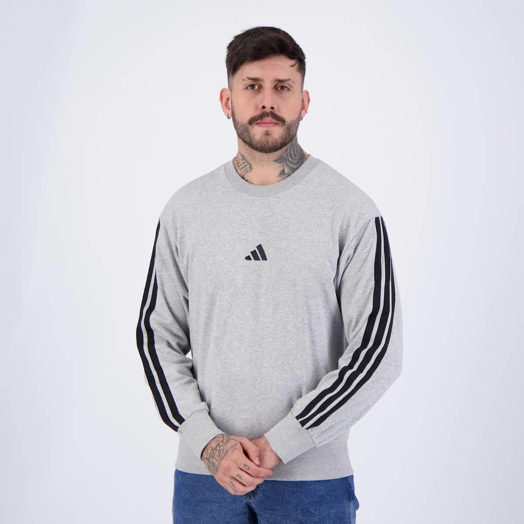 Imagem 3 do produto Blusão de Moletom Adidas 3S - Masculino