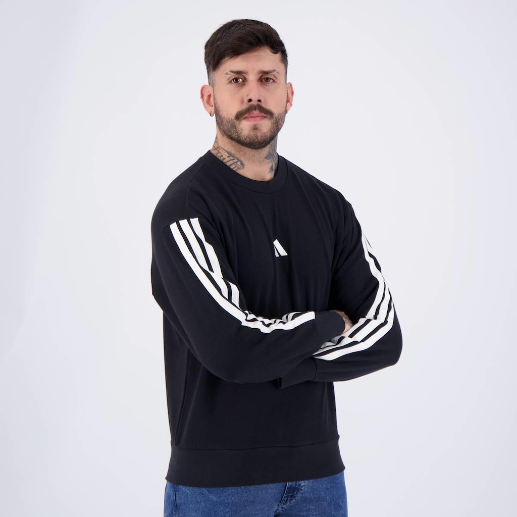 Imagem 2 do produto Blusão de Moletom Adidas 3S - Masculino