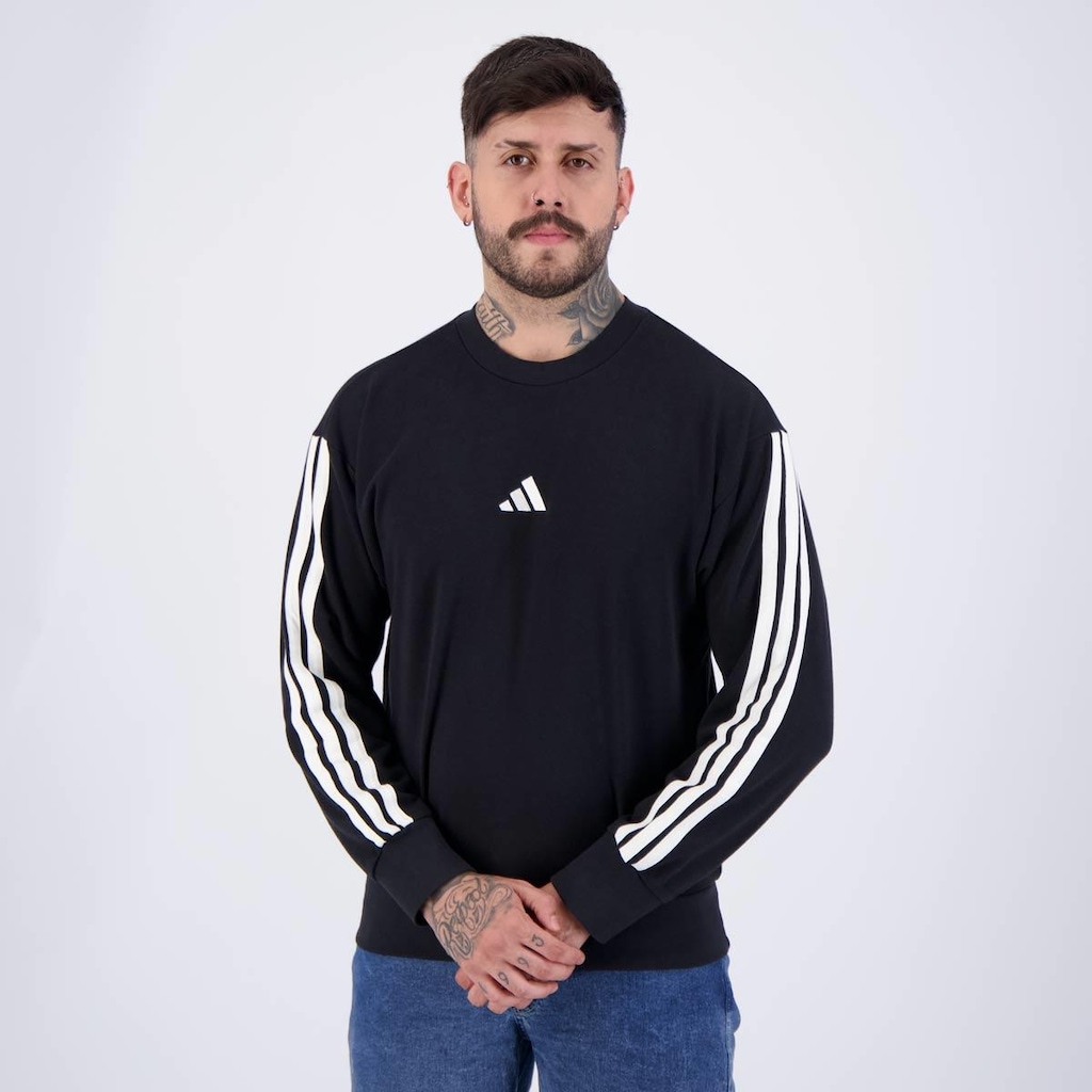 Imagem 3 do produto Blusão de Moletom Adidas 3S - Masculino