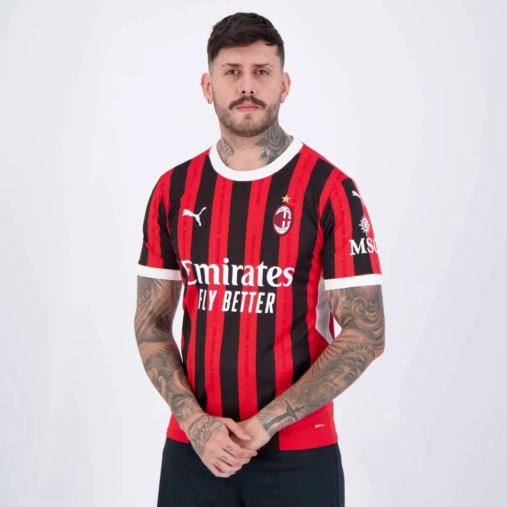 Imagem 4 do produto Camisa Milan Home 2025 Puma 10 Rafa Leão Masculina