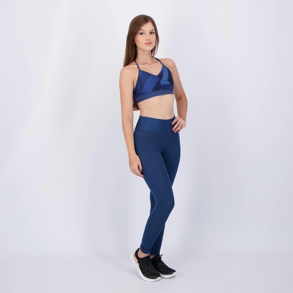 Imagem 2 do produto Conjunto Calça Legging e Top Area Azul Marinho
