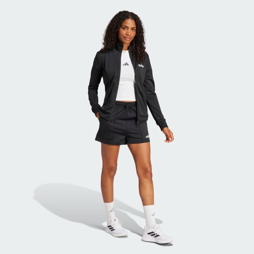 Imagem 4 do produto Conjunto Jaqueta adidas Essentials Linear + Shorts - Feminino