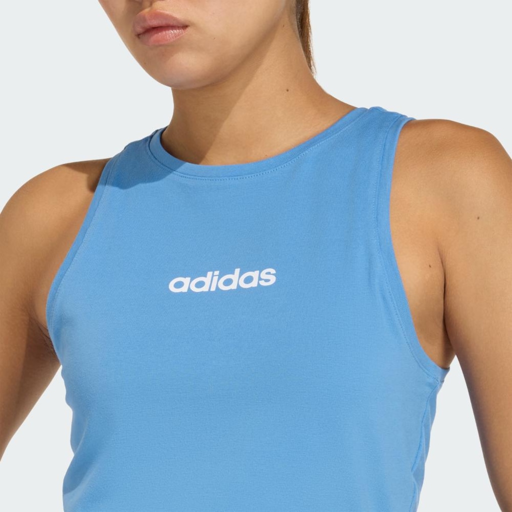 Imagem 5 do produto Camiseta Regata adidas Algodão Essentials Linear Slim - Feminina