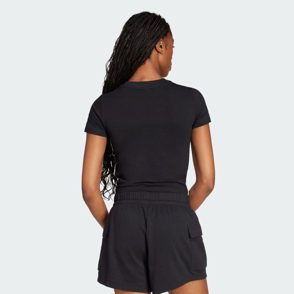 Imagem 4 do produto Camiseta adidas Essentials Três Listras Slim - Feminina