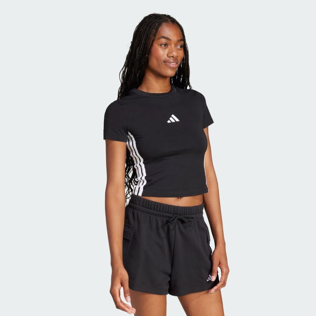 Imagem 5 do produto Camiseta adidas Essentials Três Listras Slim - Feminina
