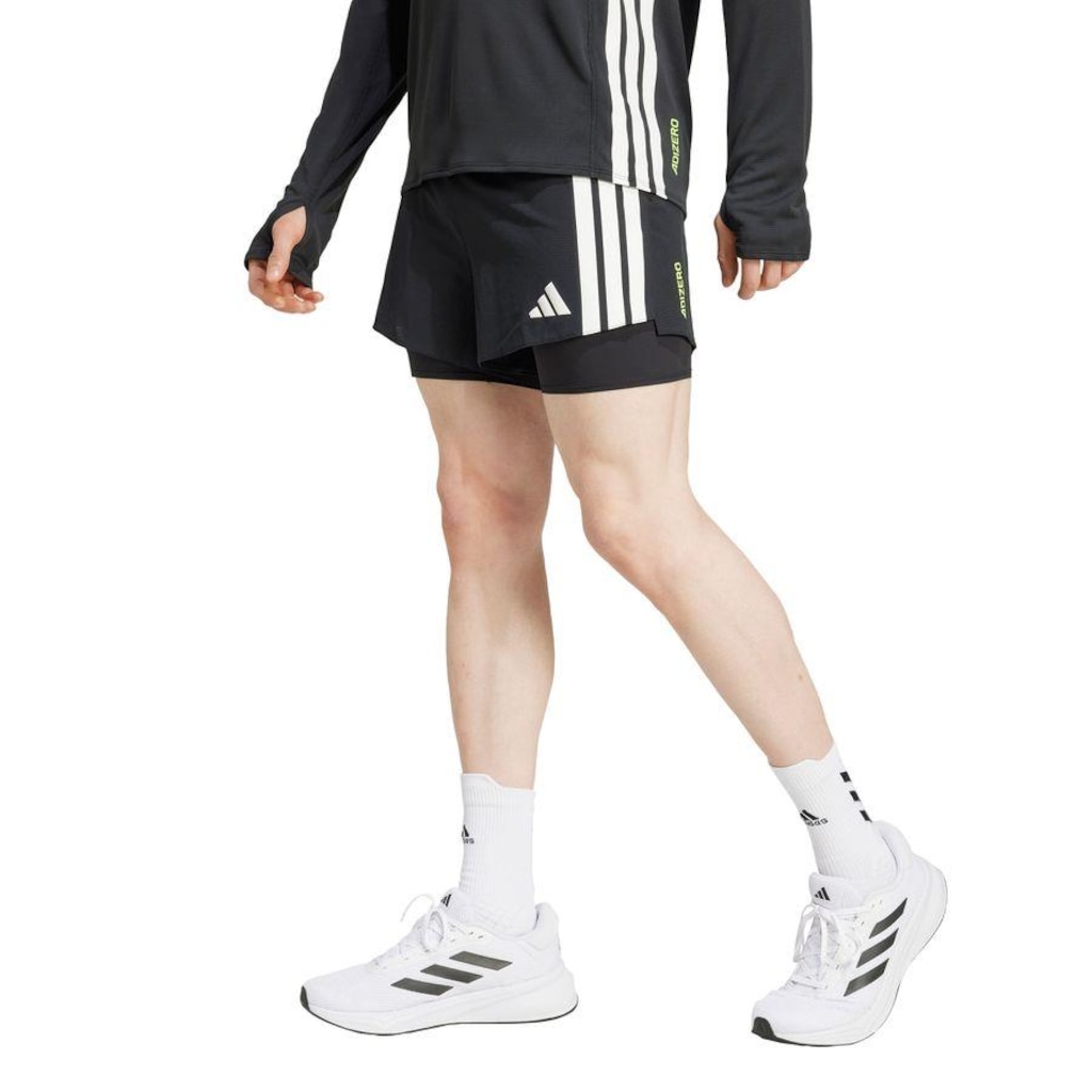 Imagem 2 do produto Shorts adidas Bolso Gel 2 Em 1 Adizero Running - Masculina