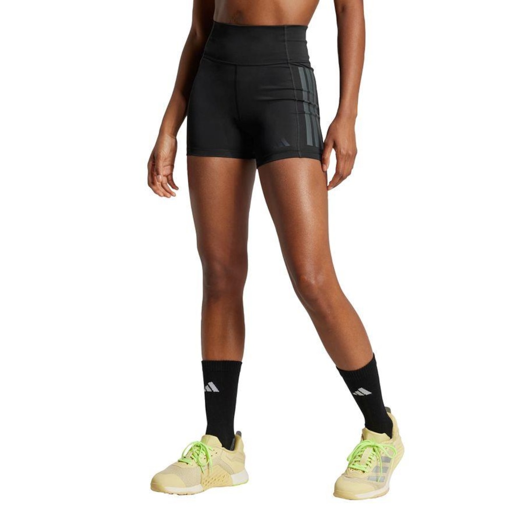 Imagem 2 do produto Shorts adidas Legging Optime Três Listras 1/4 - Feminina