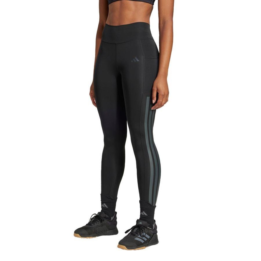 Imagem 2 do produto Legging adidas Optime Três Listras Full-Length - Feminina