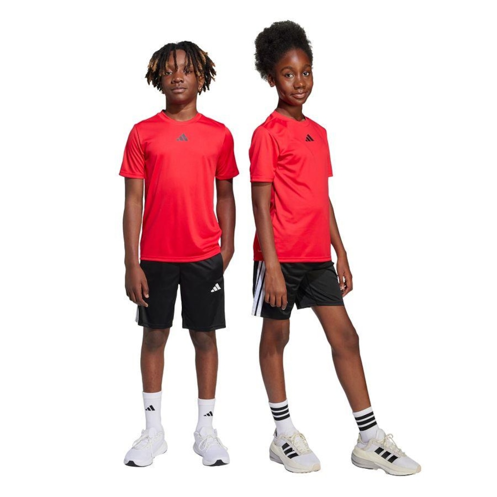 Imagem 3 do produto Conjunto Camiseta adidas Train Essentials Três Listras Infantil