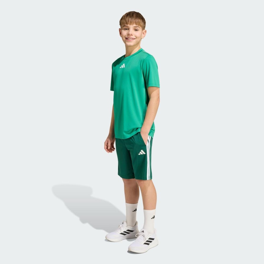 Imagem 3 do produto Conjunto Camiseta adidas Train Essentials Três Listras Infantil
