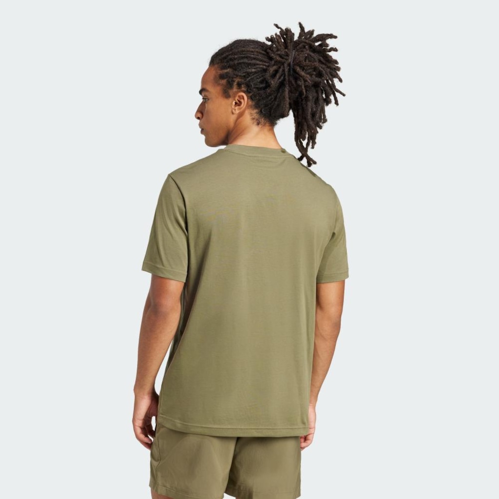 Imagem 3 do produto Camiseta adidas Malha Simples Essentials Small Logo - Masculina