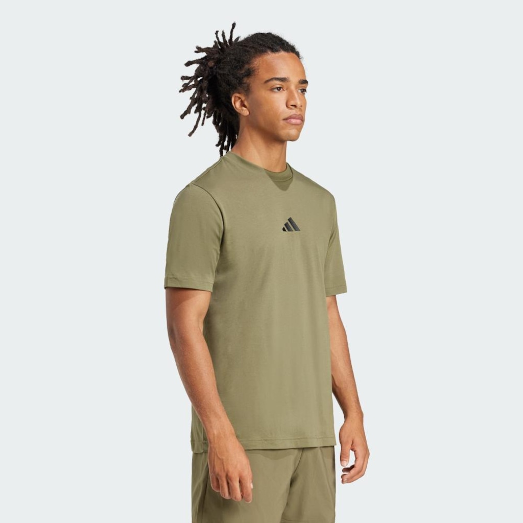 Imagem 4 do produto Camiseta adidas Malha Simples Essentials Small Logo - Masculina