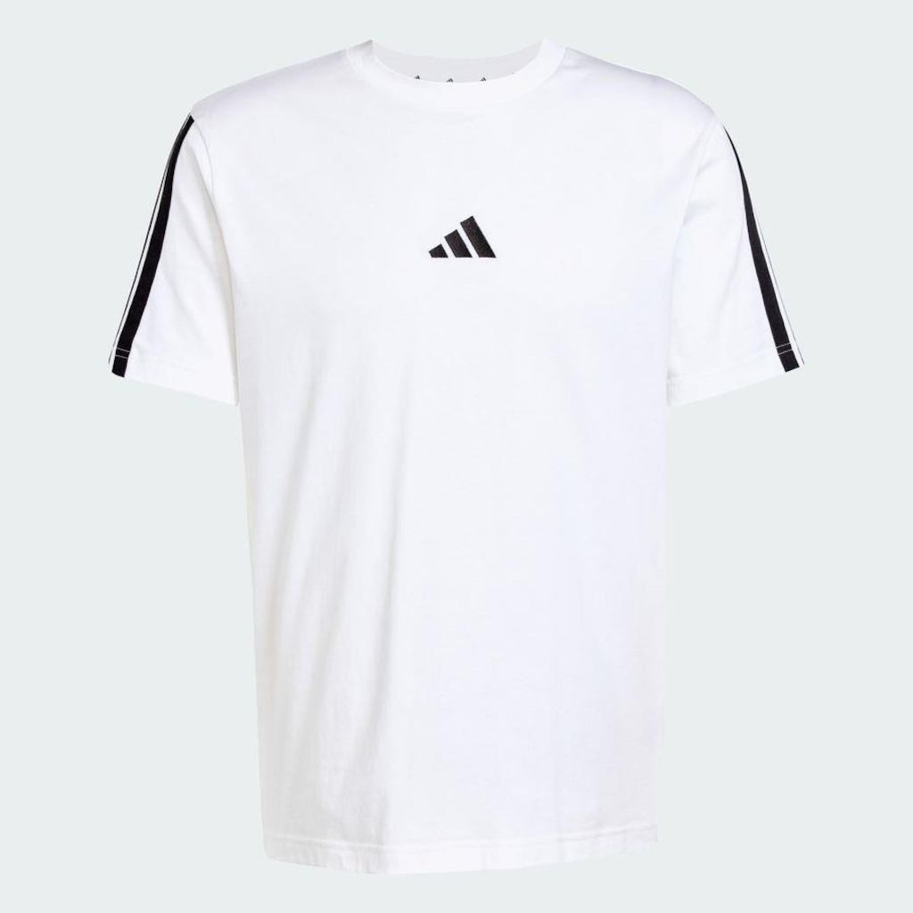 Imagem 3 do produto Camiseta Malha Simples Essentials Três Listras - adidas - Homem