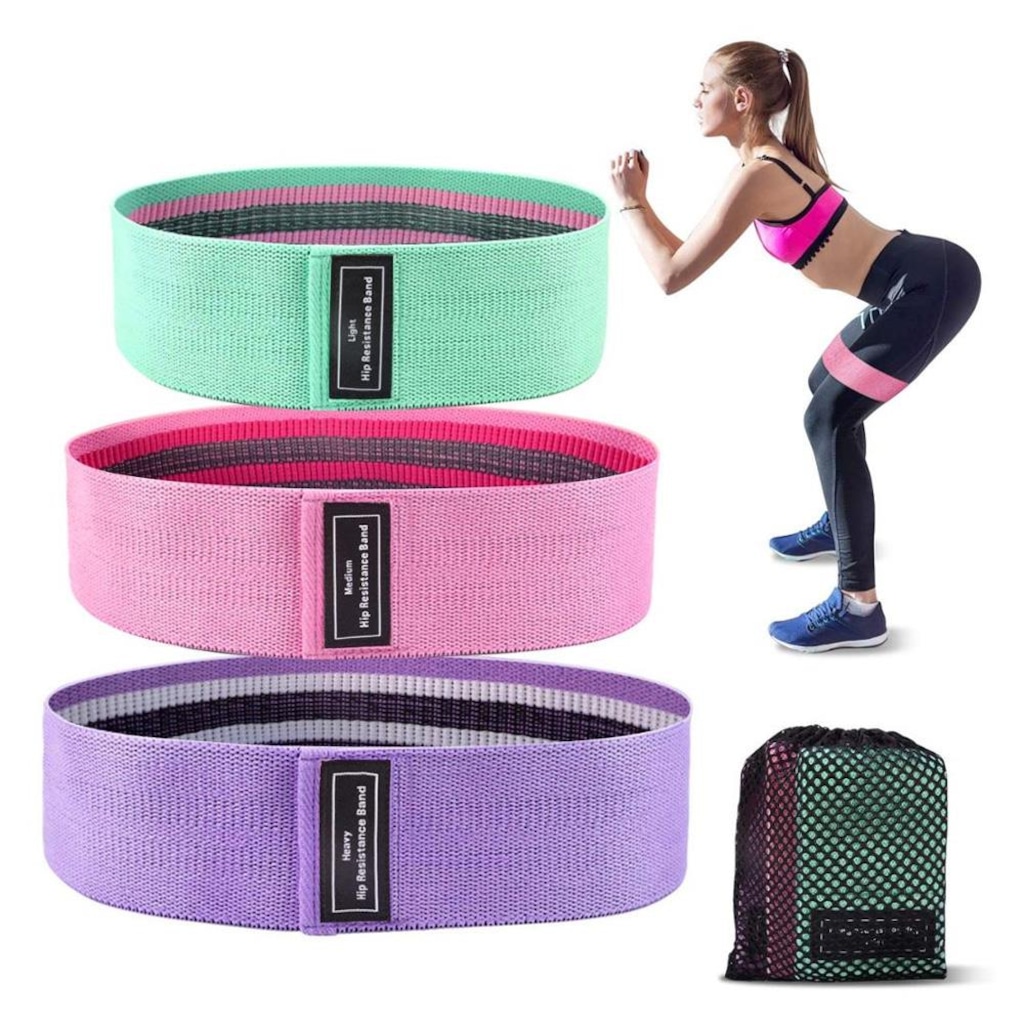 Imagem 3 do produto Faixas Dk Elásticas de Exercícios Hip Resistance Bands