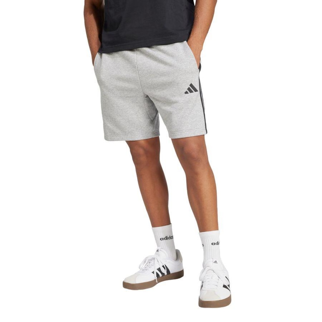 Imagem 2 do produto Short Moletinho adidas Essentials Três Listras - Masculino