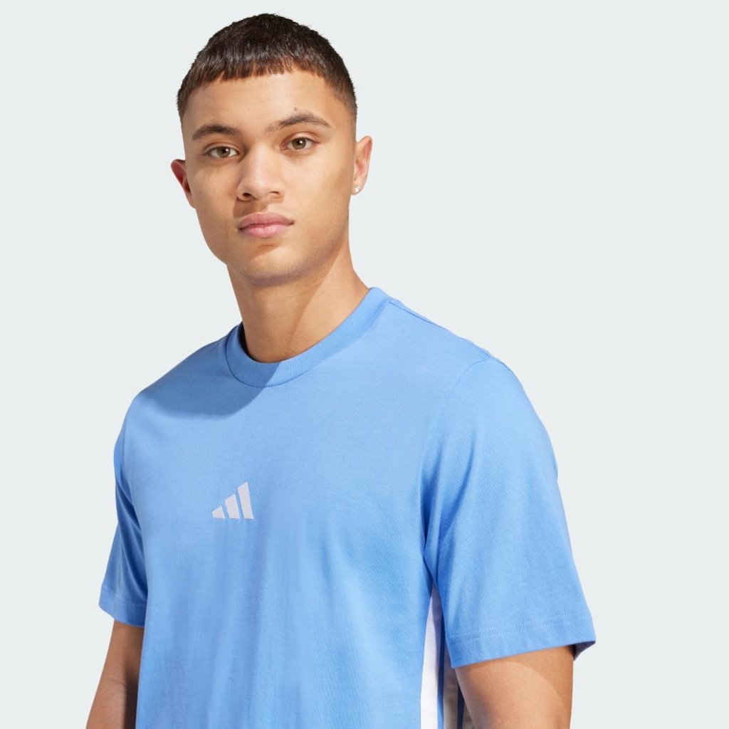 Imagem 5 do produto Camiseta adidas Malha Simples Essentials Três Listras - Masculina