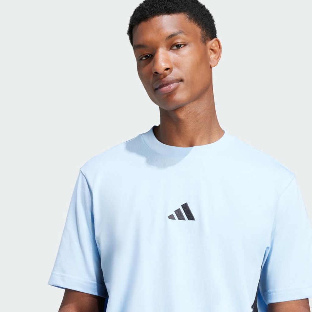 Imagem 5 do produto Camiseta adidas Malha Simples Essentials Três Listras - Masculina