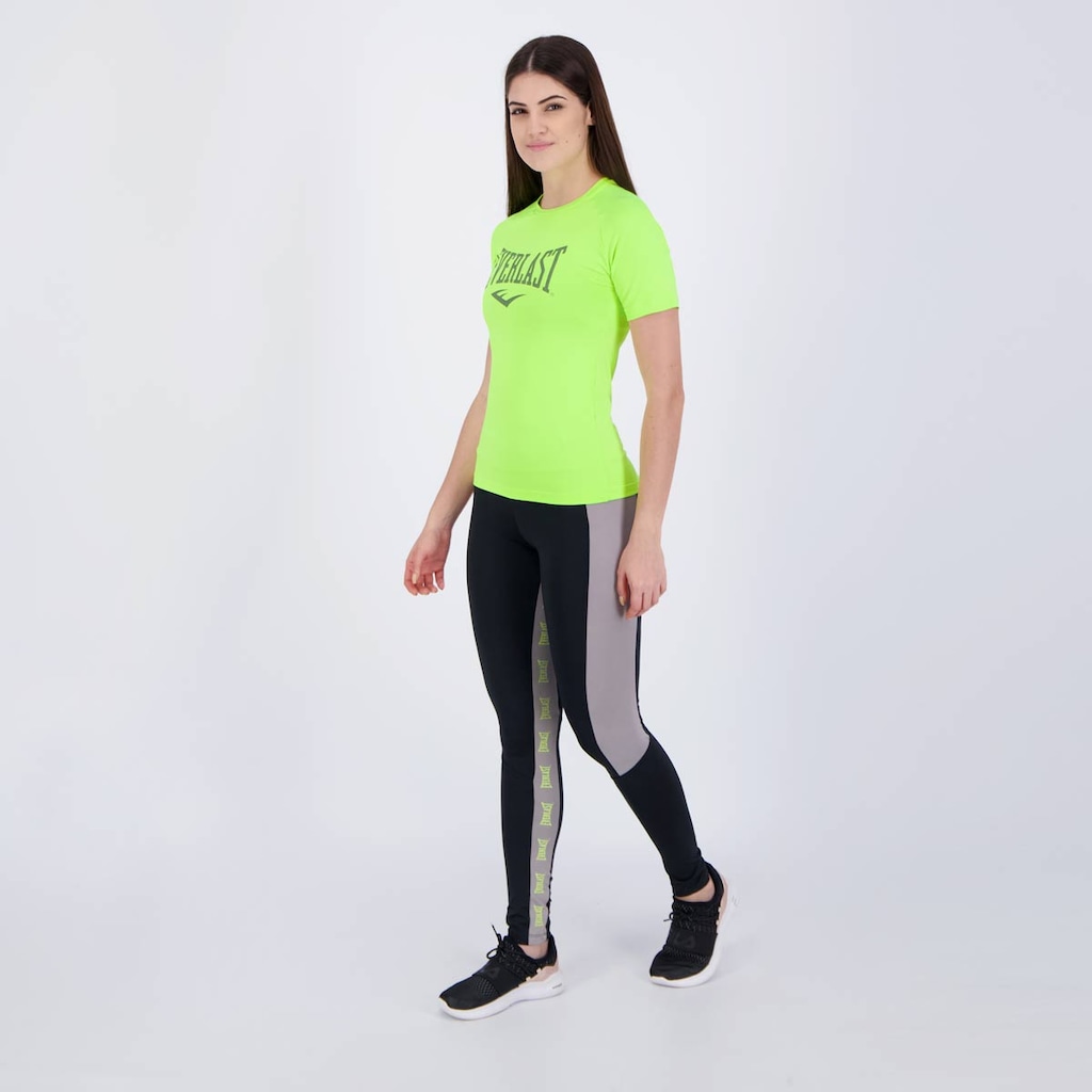 Imagem 2 do produto Conjunto Everlast Calça Legging Preta e Camisa - Feminina