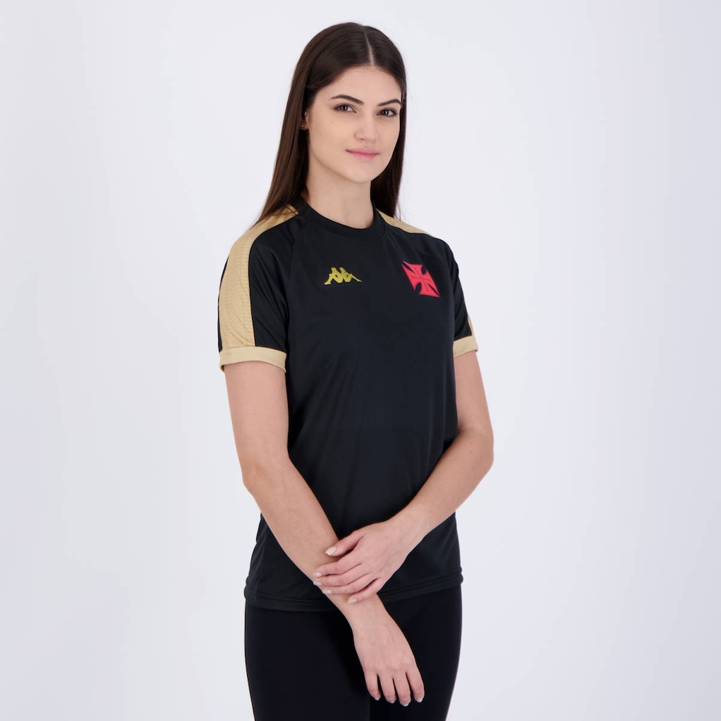 Imagem 2 do produto Camisa Kappa Vasco Supporter Gold - Feminina