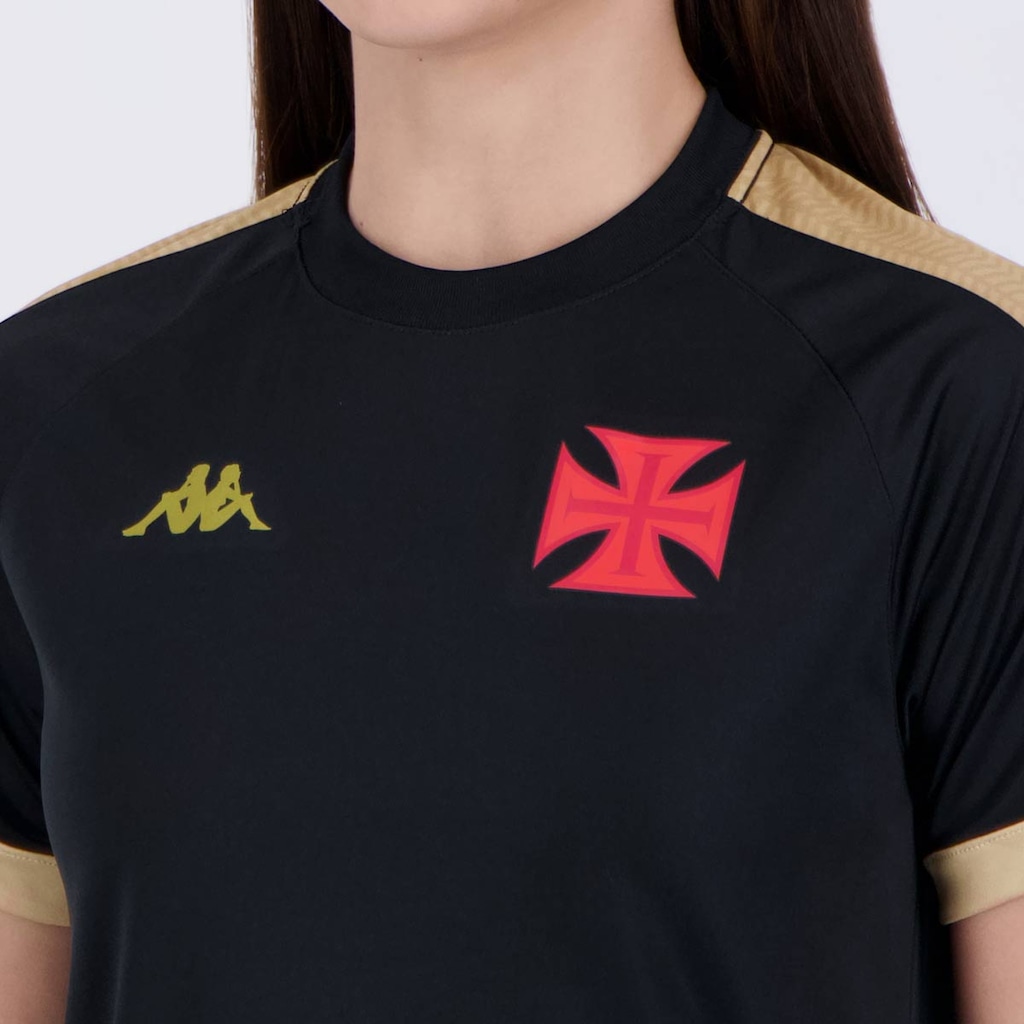 Imagem 5 do produto Camisa Kappa Vasco Supporter Gold - Feminina