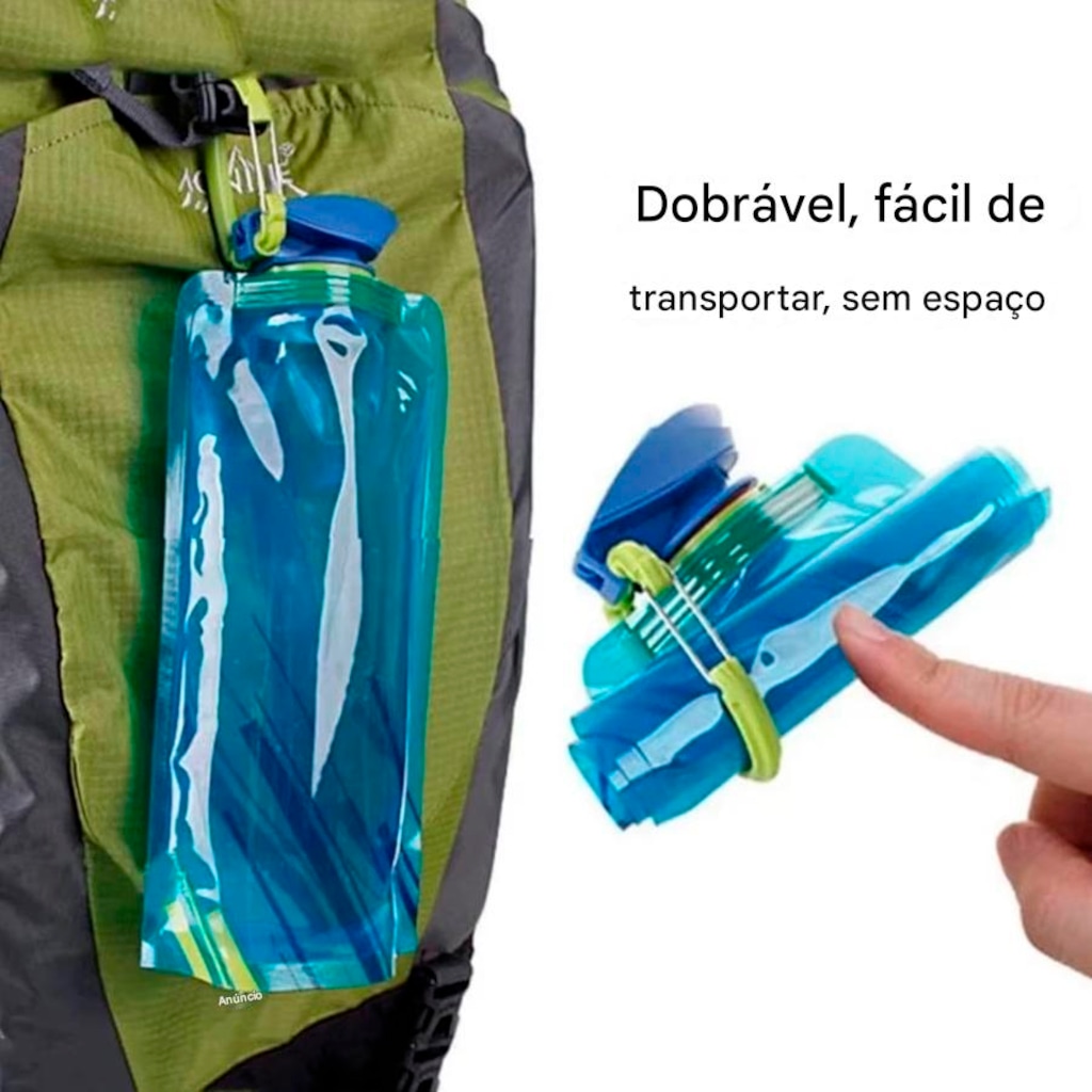 Imagem 3 do produto Bolsa Hidratação Gold Sports Macia dobrável Ultra Leve Portátil Para Prática Esportiva 700 ml