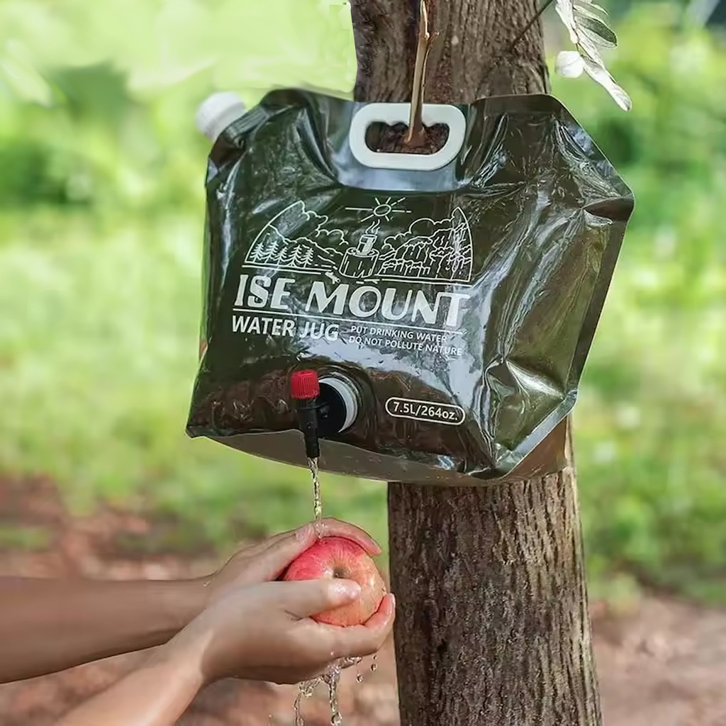 Imagem 4 do produto Saco de Água Dobrável Gold Sports Com Torneira 7.5 a 8 Litros Para Acampamento