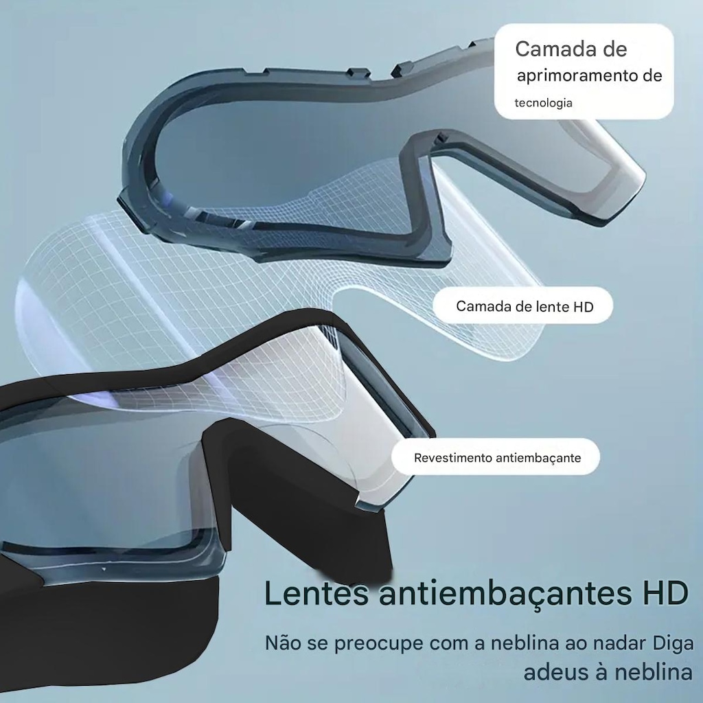 Imagem 3 do produto Mascara De Natação Gold Sports Space 10.0 High Definition - Adulto