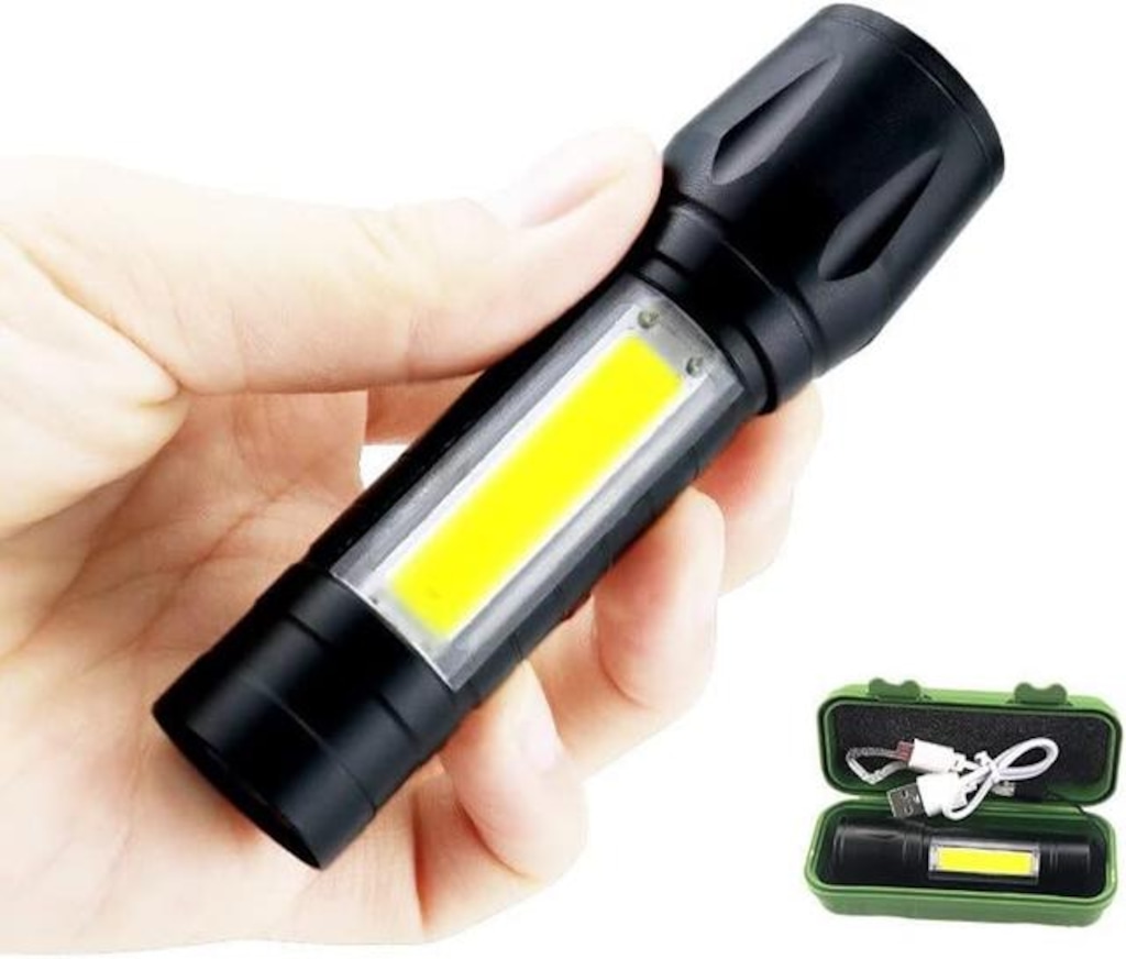 Imagem 4 do produto Mini Lanterna DK Led Tática Potente 3 Modos Recarregável Camping Lampião