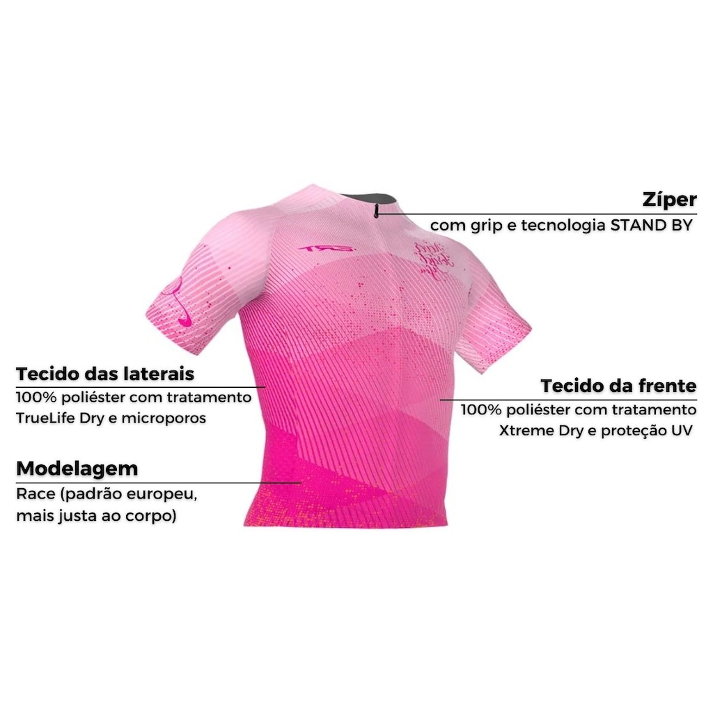 Imagem 3 do produto Camisa ciclismo ERT Elite Never Forget slim fit - Unissex