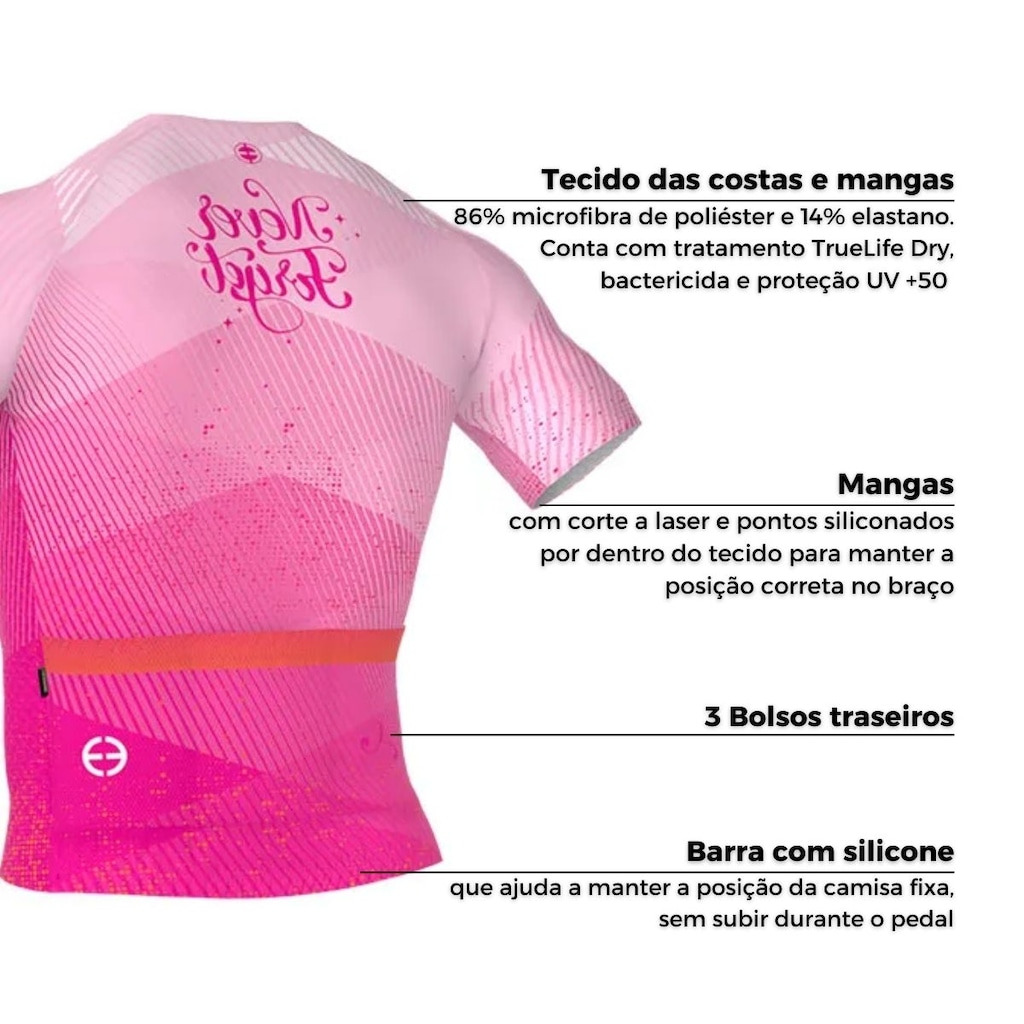 Imagem 4 do produto Camisa ciclismo ERT Elite Never Forget slim fit - Unissex