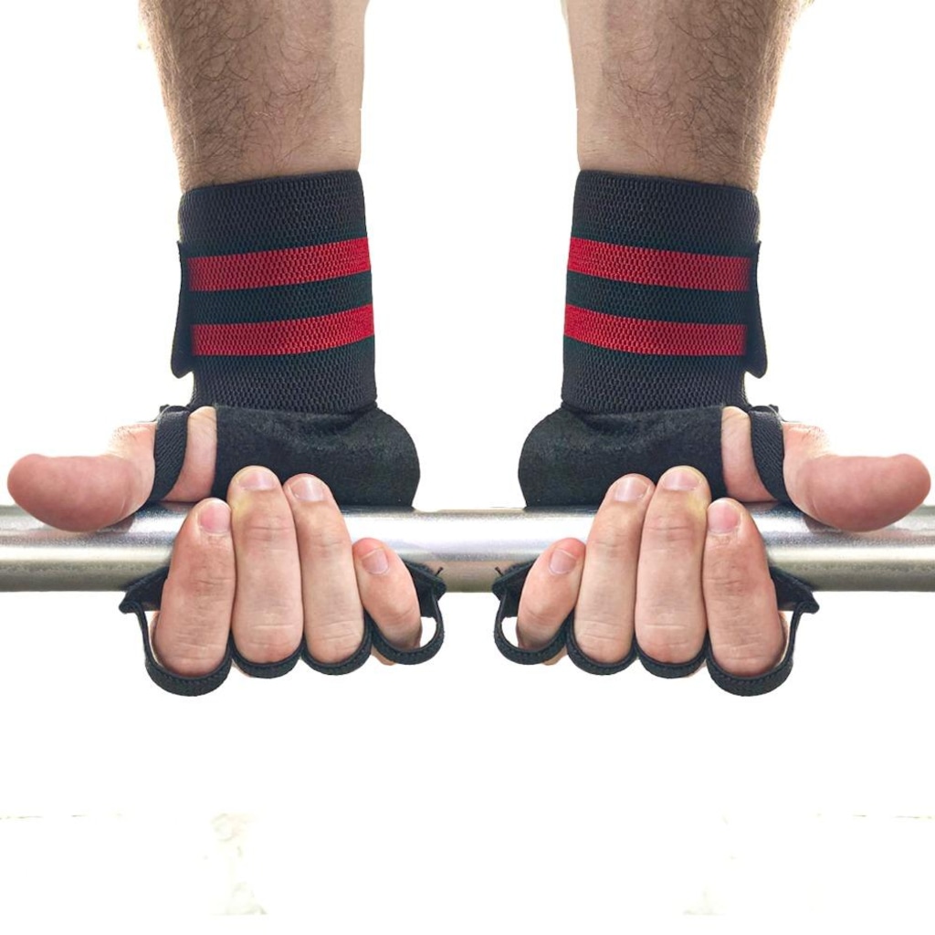 Imagem 5 do produto Munhequeira Art In'Force Com Protetor De Palma Em Couro Treino Funcional Academia Musculação