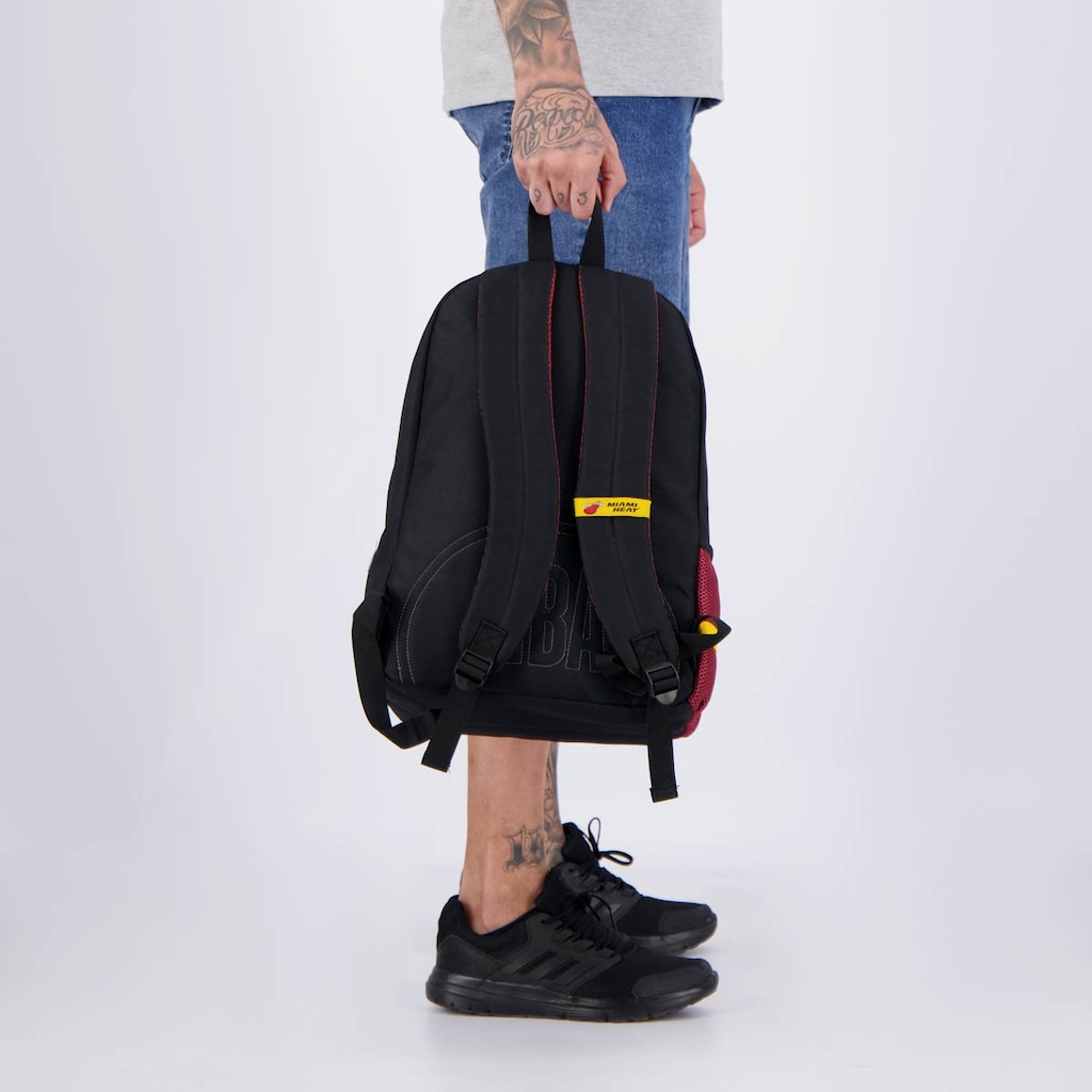 Imagem 3 do produto Mochila NBA Legend Miami Heat Preta - Unissex