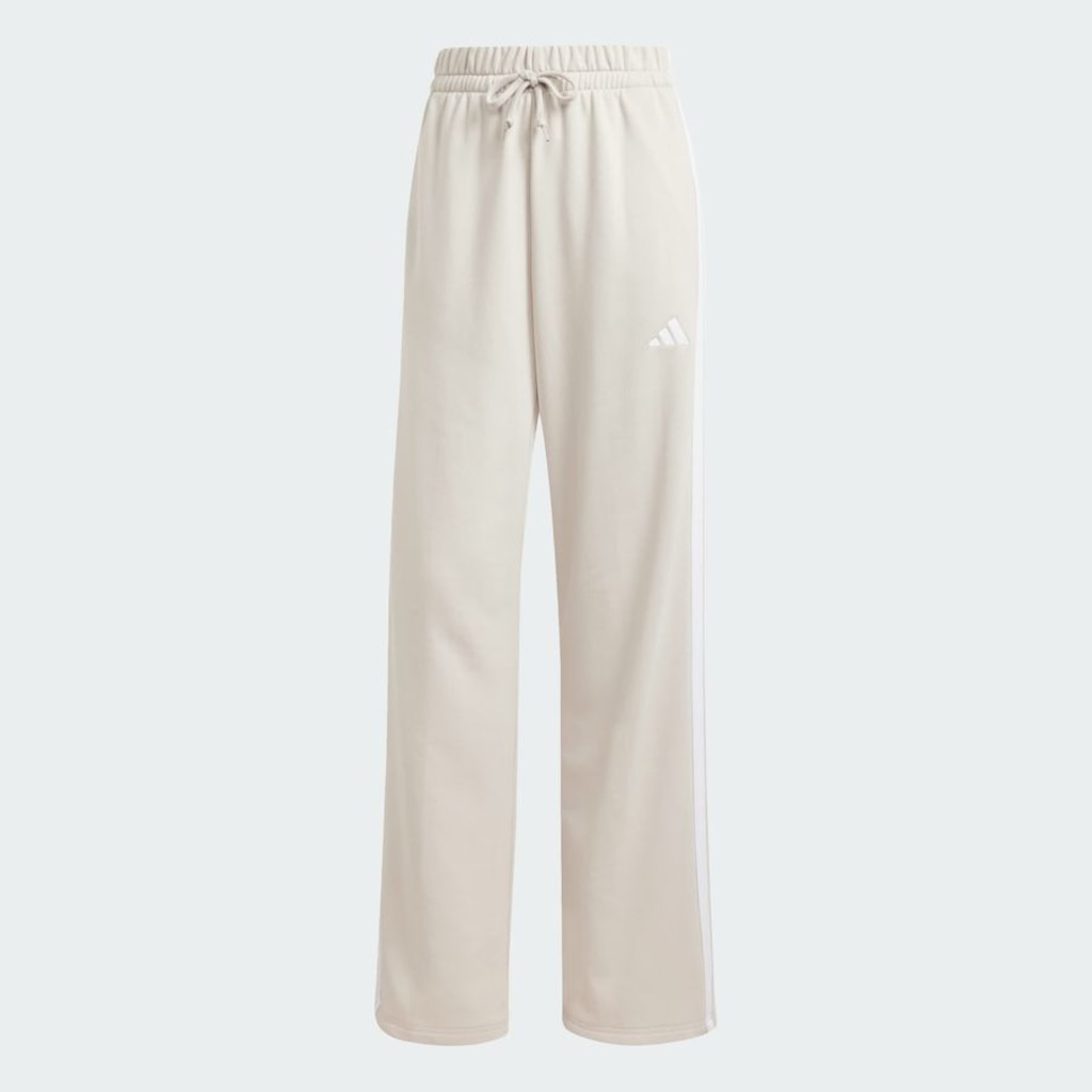 Imagem 3 do produto Calça Moletinho adidas Barra Aberta Essentials Três Listras - Feminina