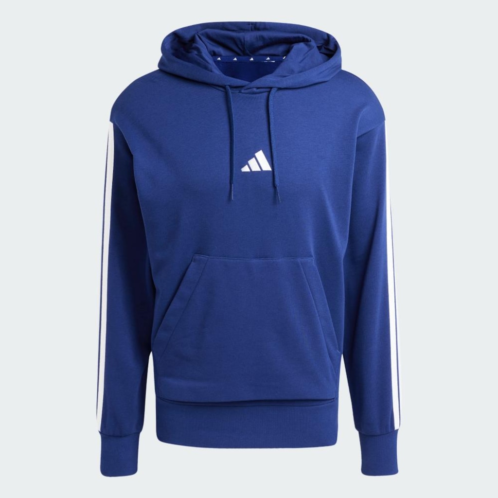 Imagem 2 do produto Blusão de Moletinho Capuz adidas Essentials 3-Stripes - Masculino