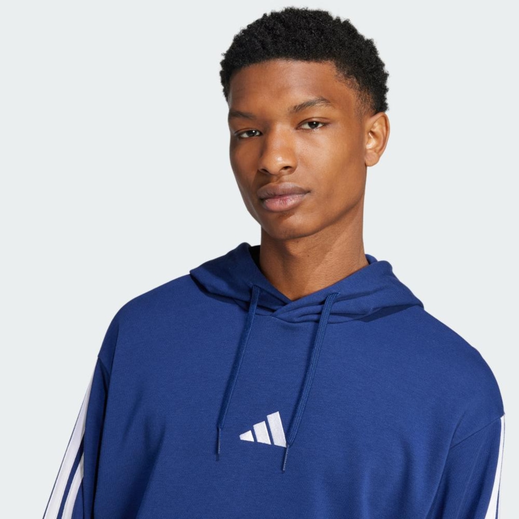 Imagem 5 do produto Blusão de Moletinho Capuz adidas Essentials 3-Stripes - Masculino