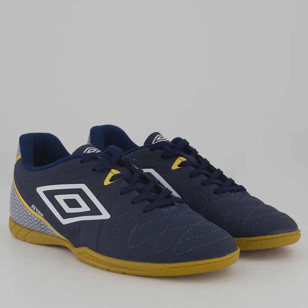 Imagem 2 do produto Chuteira Umbro Attak Eternal Futsal Marinho e Bran